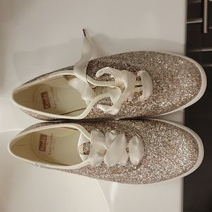 Never worn Kate Spade glitter Keds